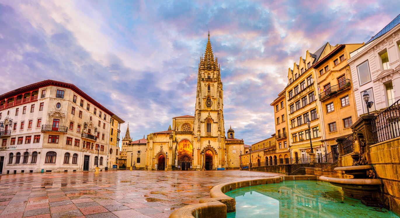 Oviedo, capital de Asturias en España