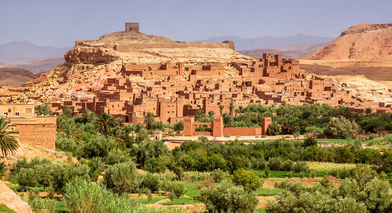 Aït Ben-Haddou, ciudad fortificada del Sahara, en Marruecos