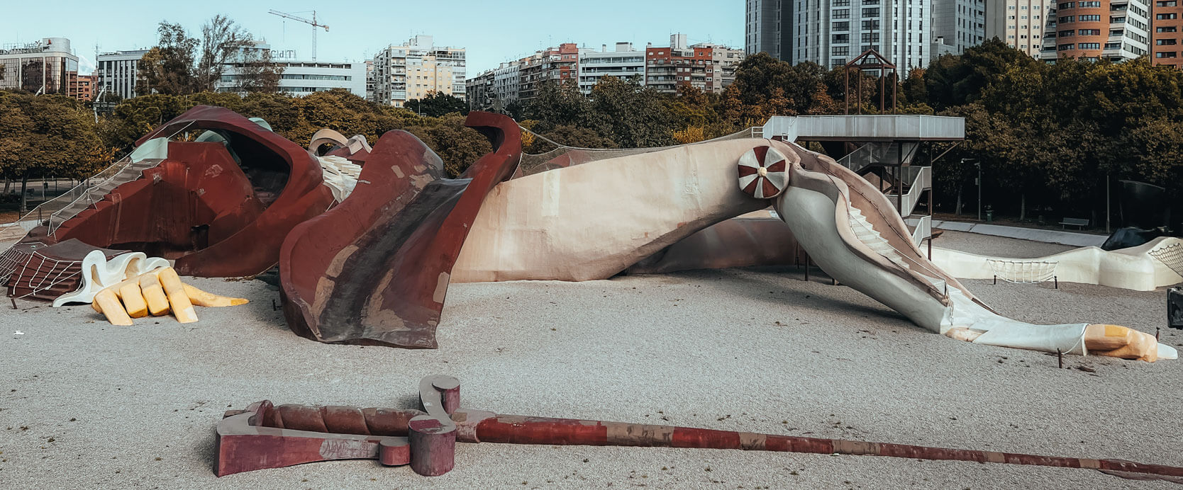 Parque Infantil Gigante Gulliver de Valencia, en el Parc del Turia