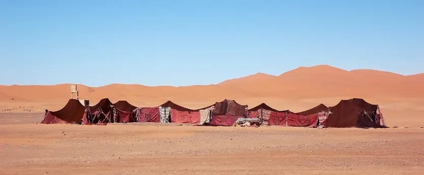 Haima de lujo en medio del desierto del Sáhara