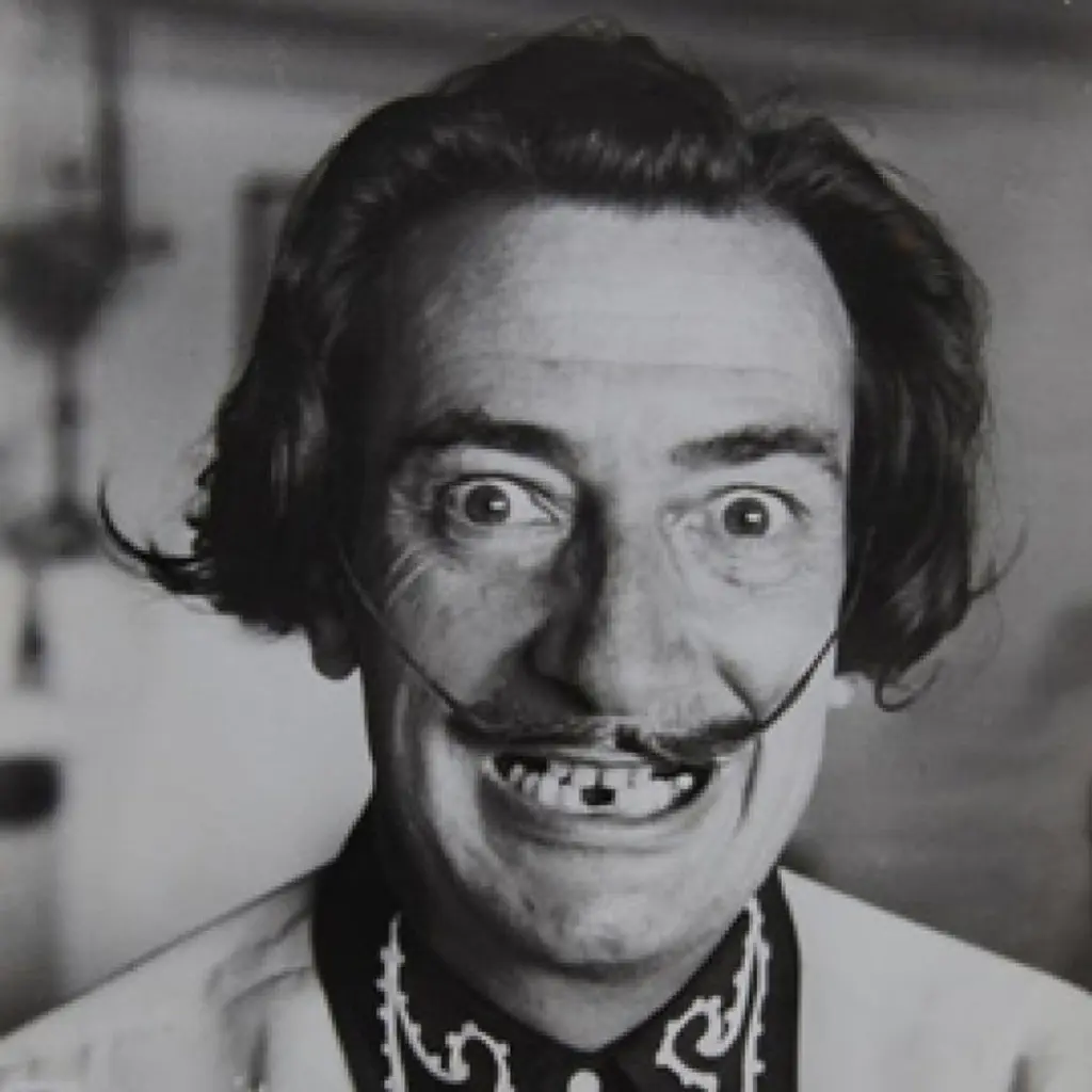 Retrato del artista catalán Salvador Dalí