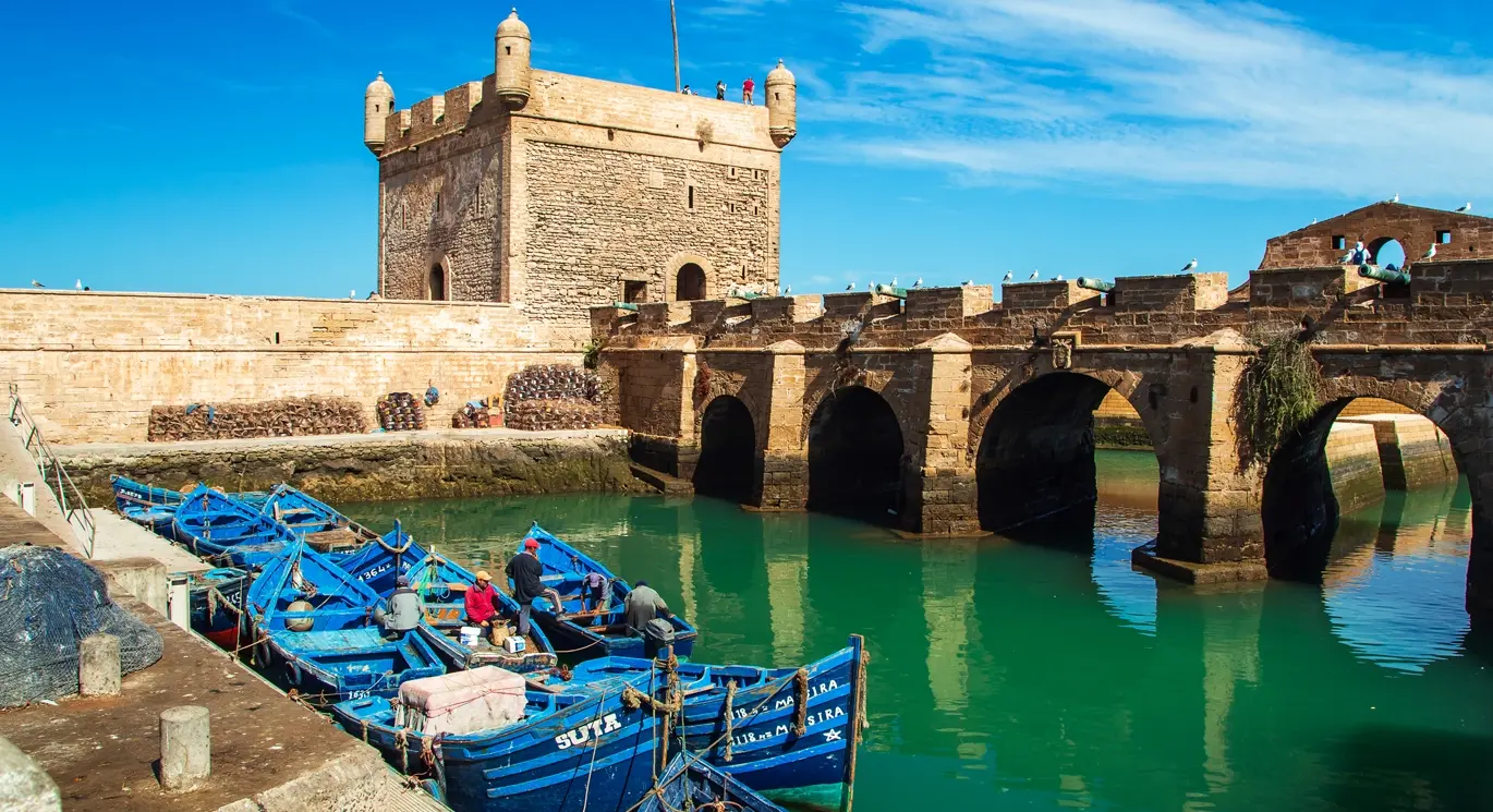 Puerto de Essaouira en Marruecos