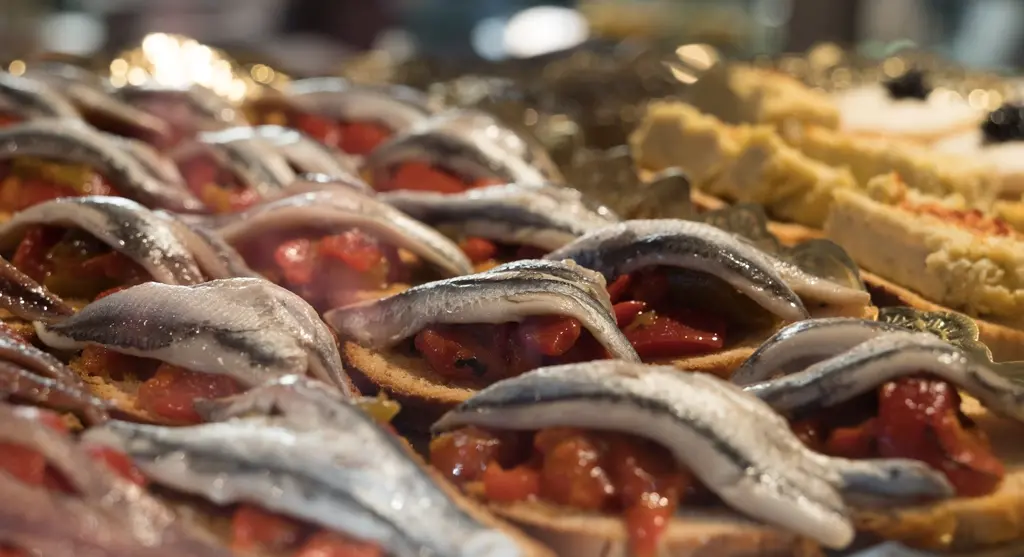 Tapas en el mercado San Miguel