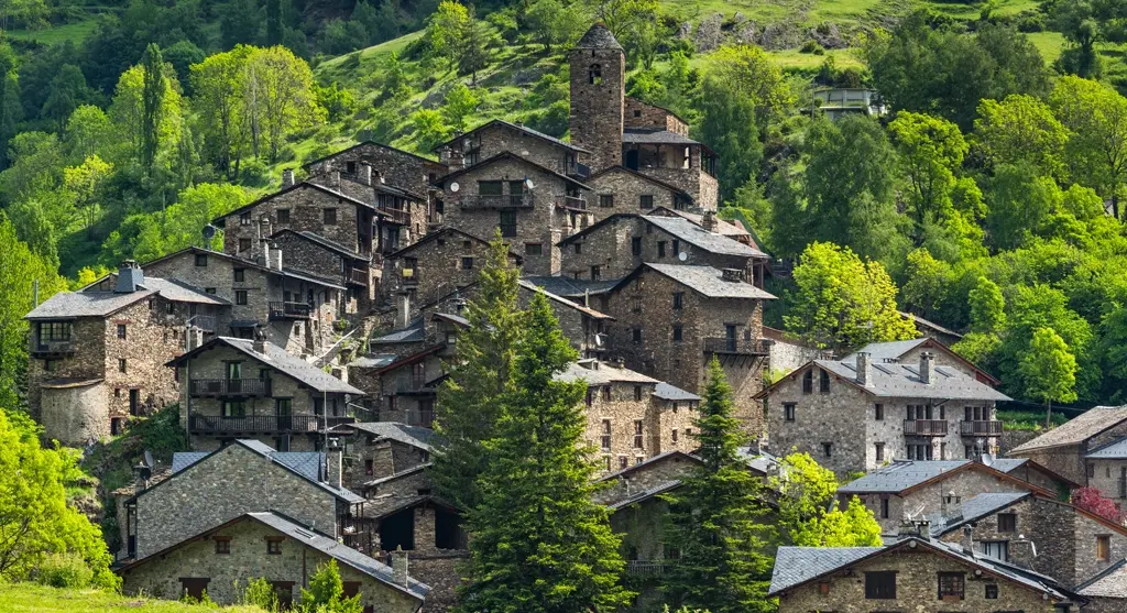 Pueblo de piedra. Andorra Pueblo de piedra. Andorra