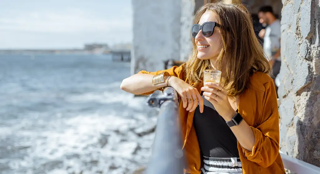 Disfrutando de las vistas al mar Disfrutando de las vistas al mar